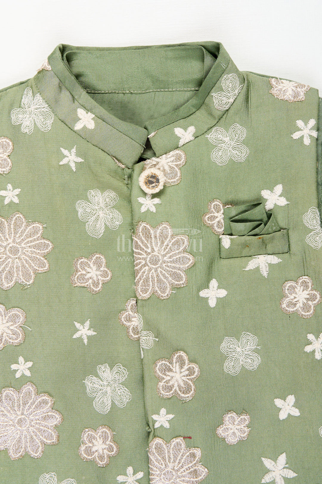 Toddler boys jacket kurta set for festive and family functions
