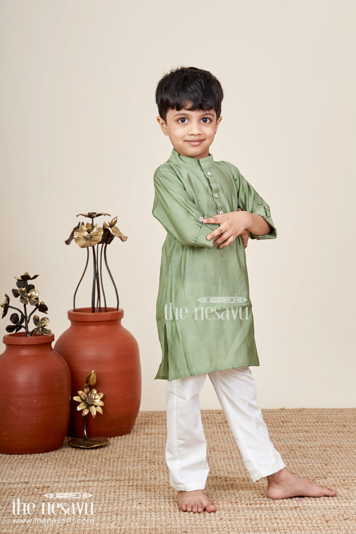 Toddler boys jacket kurta set for festive and family functions
