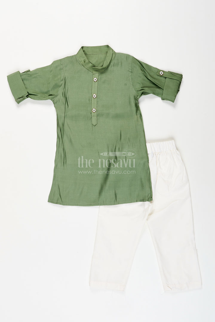 Toddler boys jacket kurta set for festive and family functions