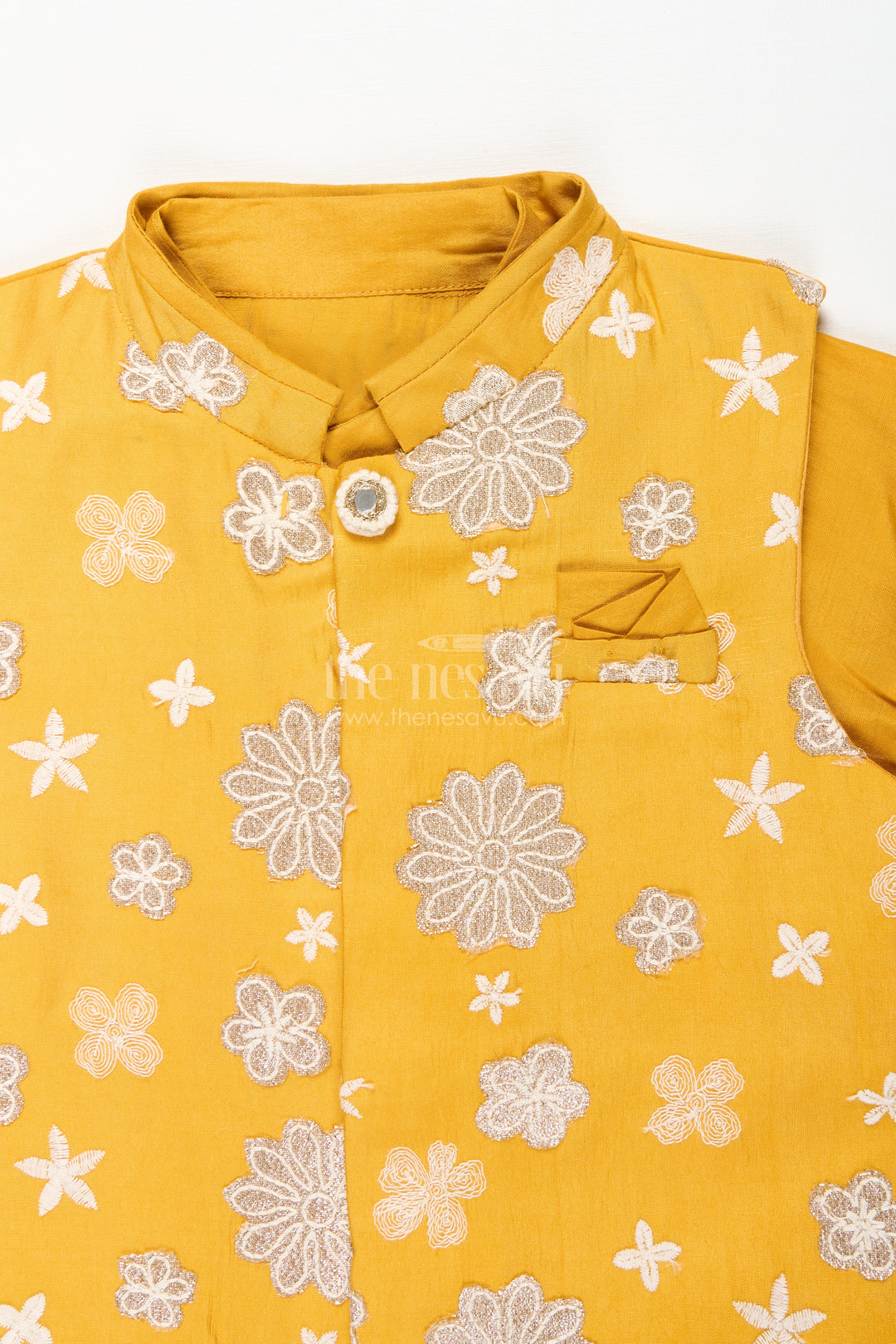 Boys ethnic jacket and kurta pant set for traditional occasions