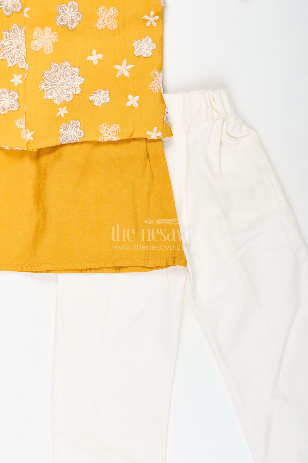 Boys ethnic jacket and kurta pant set for traditional occasions