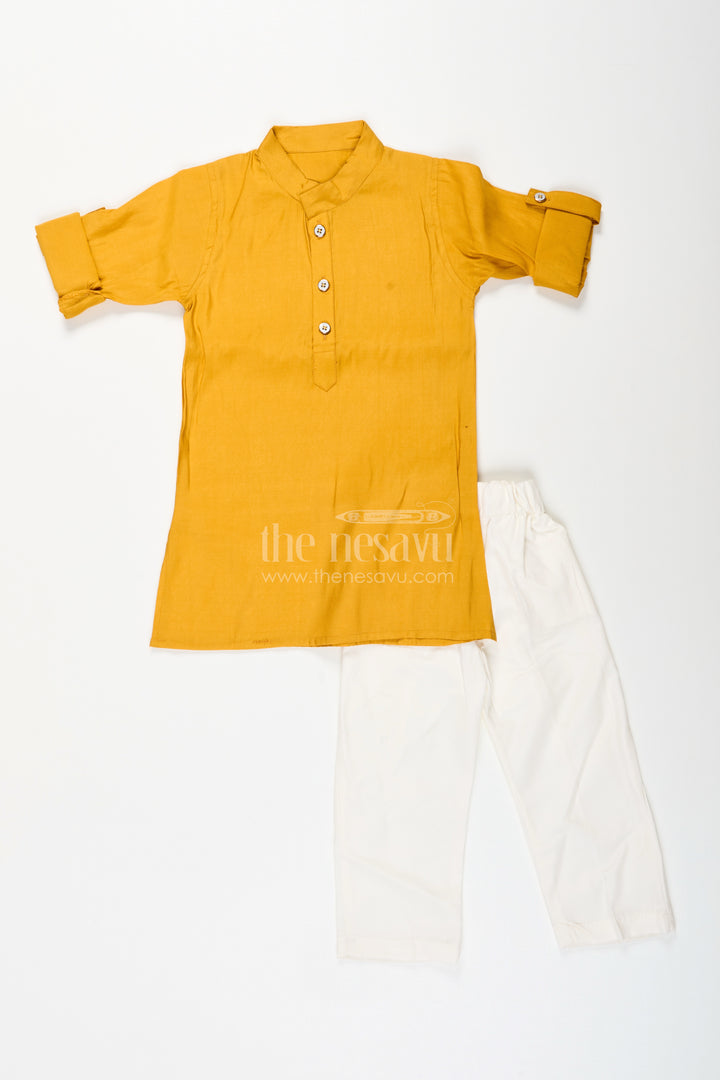 Boys ethnic jacket and kurta pant set for traditional occasions
