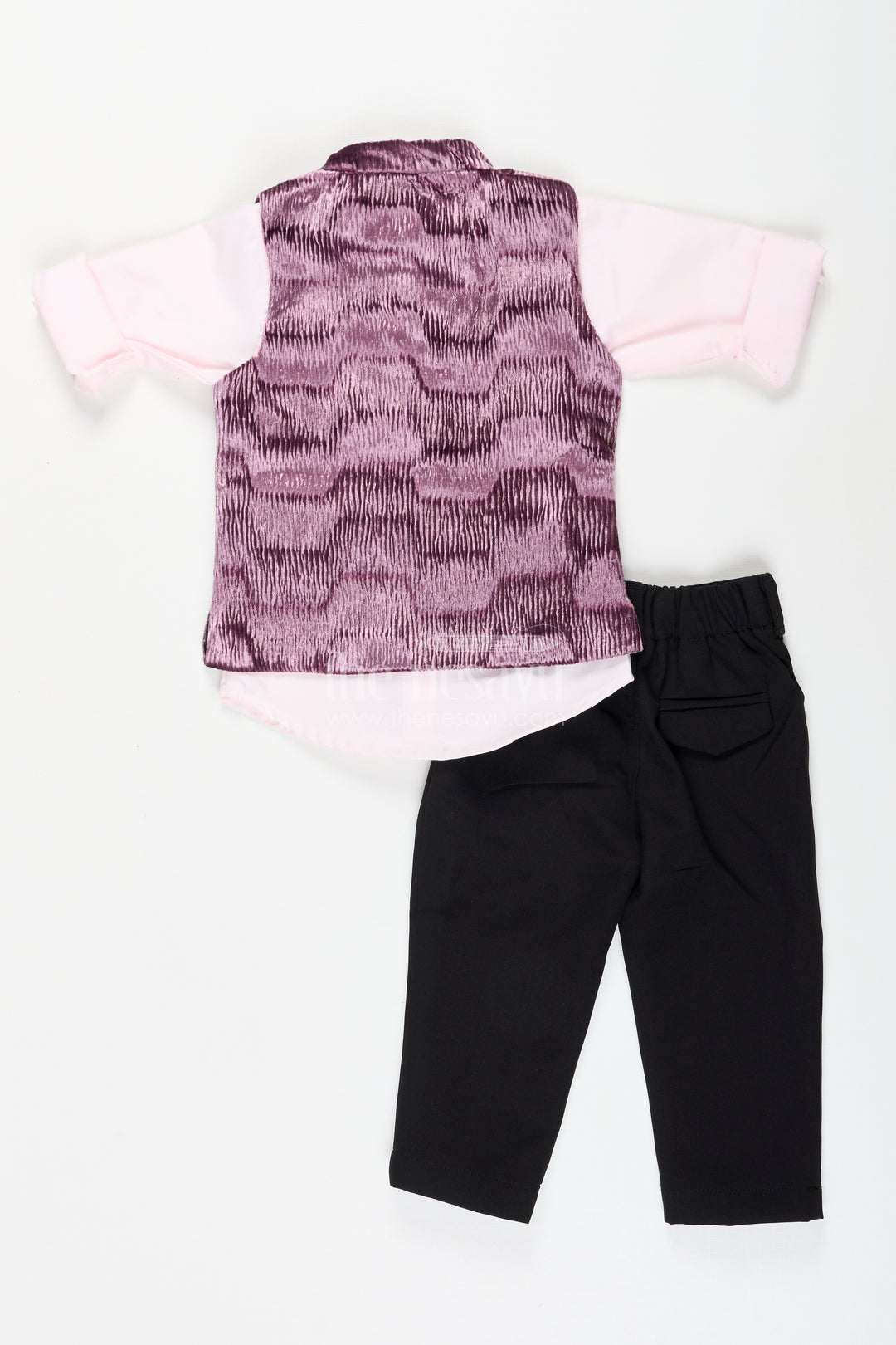 Fancy velvet jacket set for toddler boys for special occasions