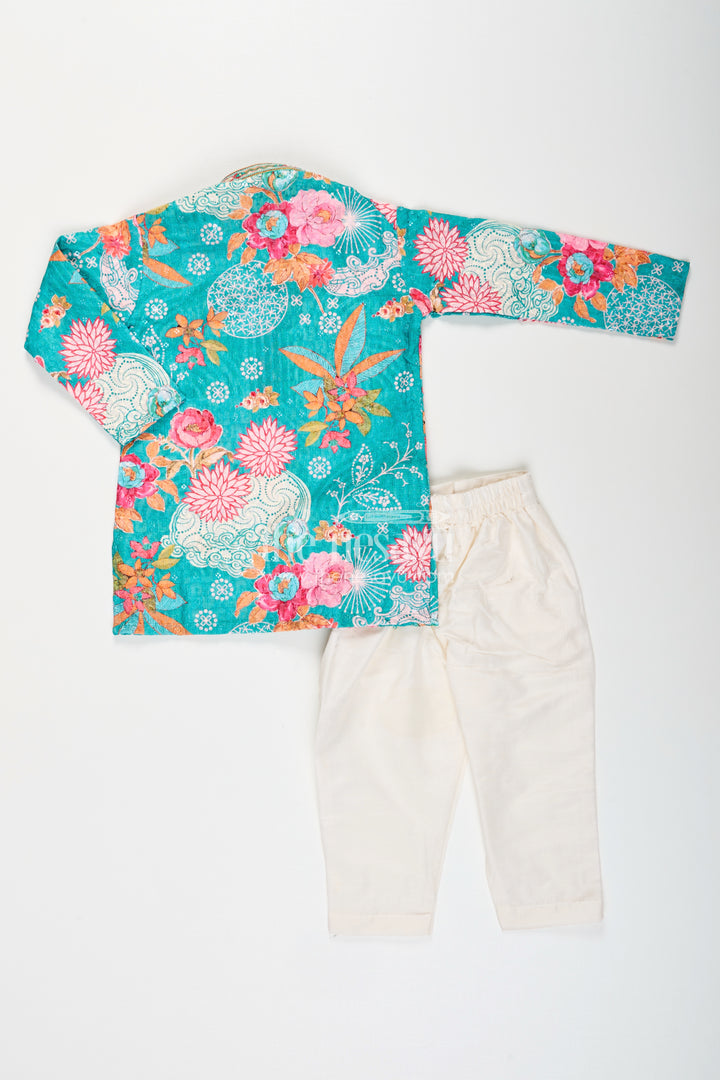 Boys silk kurta set for celebrations and cultural functions