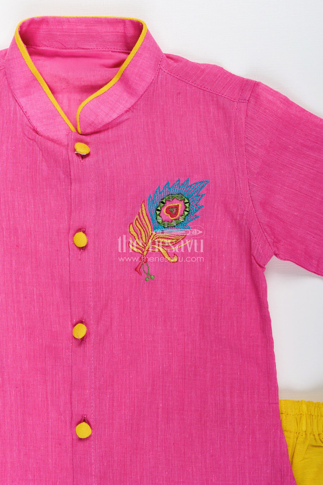 Boys cotton dhoti set for temple visits and family functions