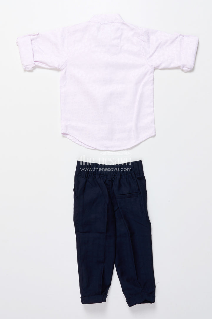 Boys formal kurta set with elegant cotton jacket for weddings and receptions