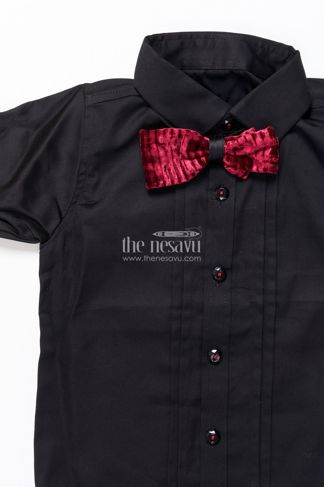Boys kurta set with velvet satin jacket for weddings and stage events