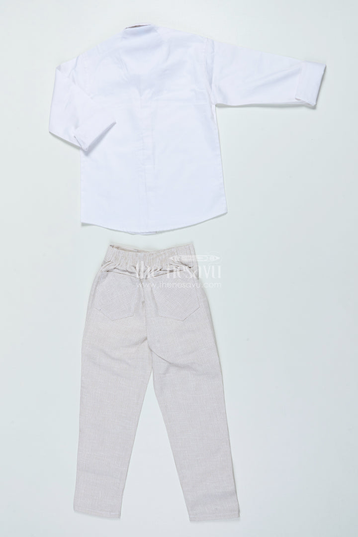 Boys Three-Piece Blazer Set with Bow Tie for Weddings and Celebrations