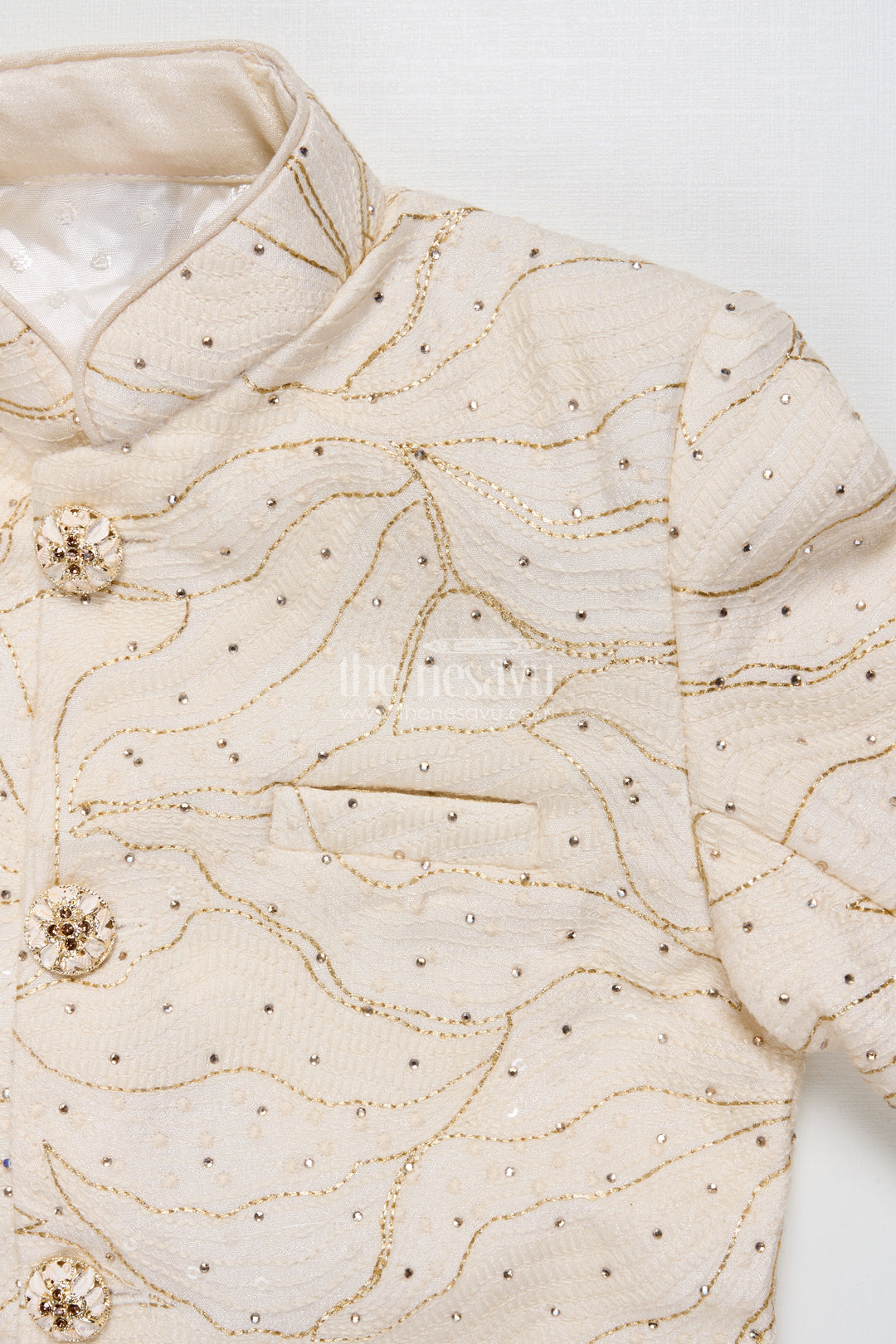 Boys Ethnic Wear Set In Raw Silk for Wedding and Festive Occasions
