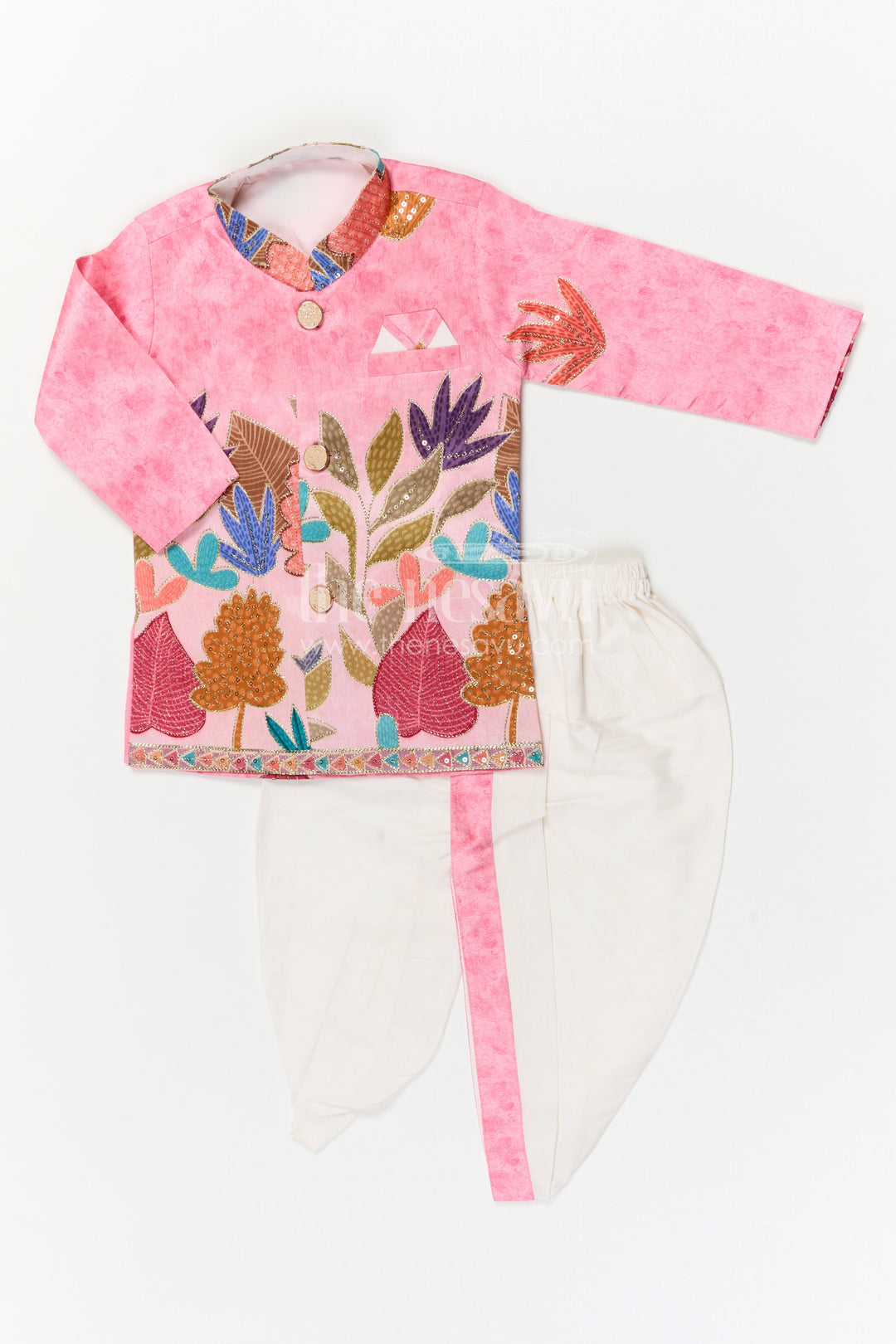 Boys Traditional Dhoti Set for Temple Visits and Festive Occasions