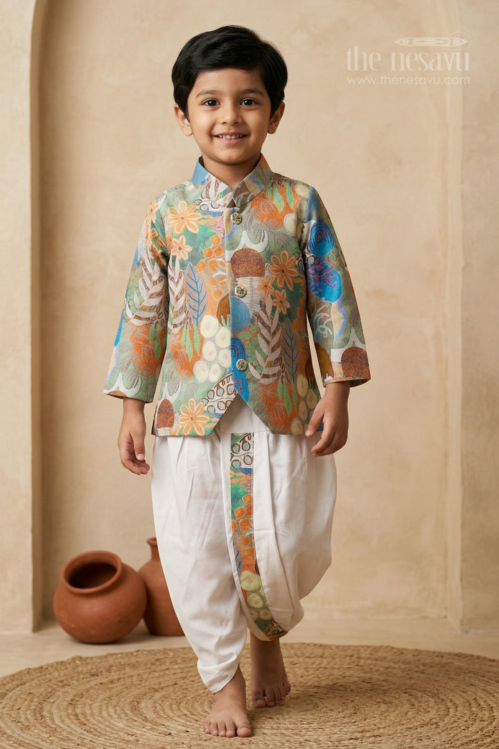 Boys Ethnic Dhoti Set for Festive Celebrations and Family Functions