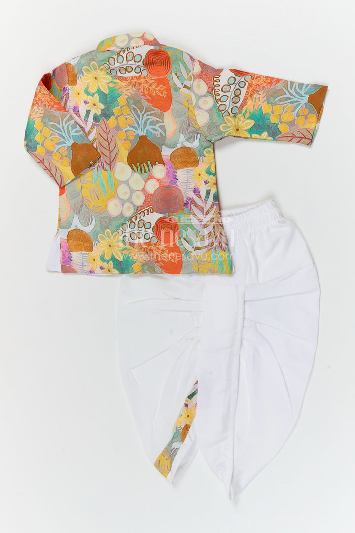 Boys Traditional Dhoti Set for Festivals and Cultural Celebrations