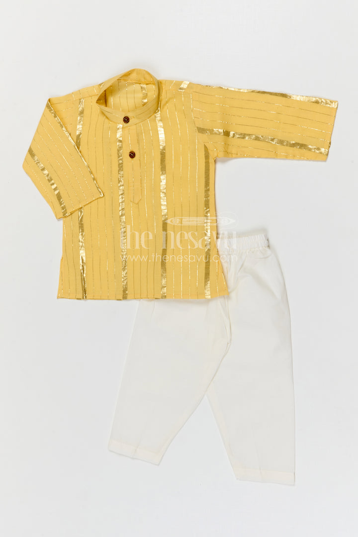 Boys Festive Kurta Set for Celebrations and Temple Functions