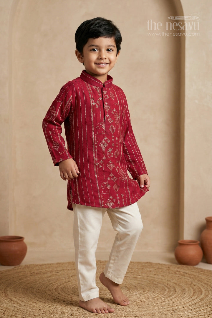Boys Kurta Set for Festive Celebrations and Traditional Occasions