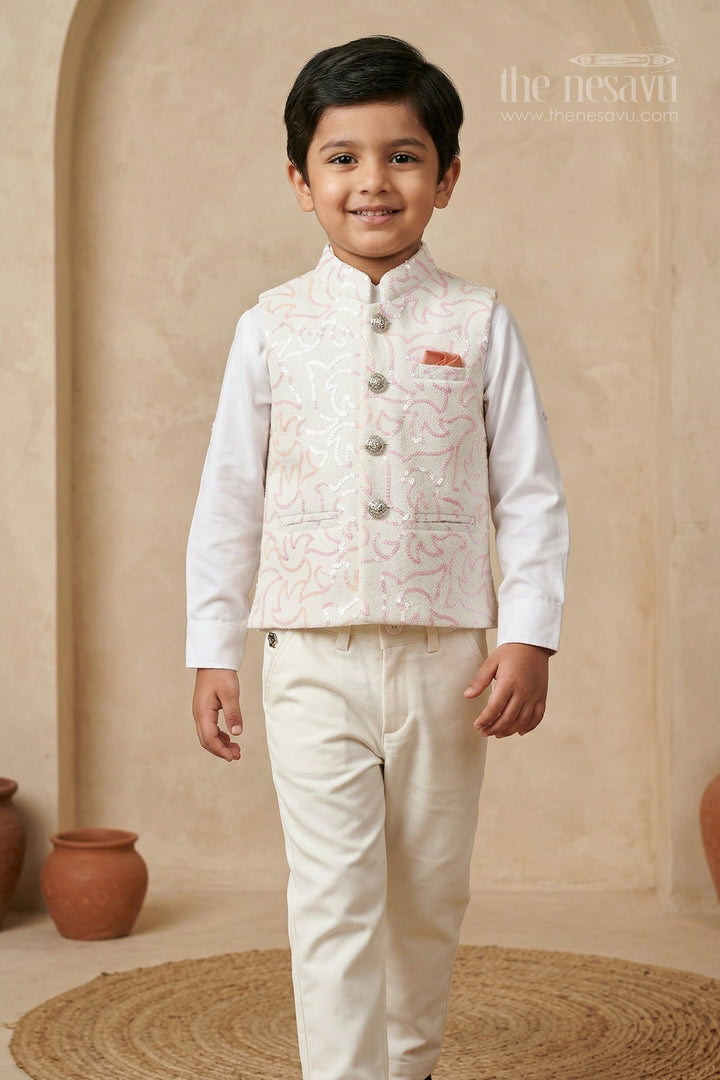 Boys Party Wear Jacket Set for Weddings and Special Occasions