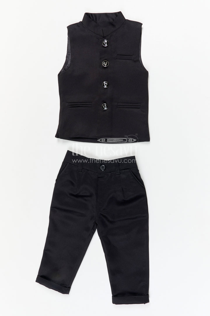 Boys Party Wear Velvet Jacket Set for Weddings and Evening Events