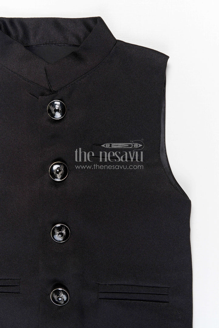 Boys Party Wear Velvet Jacket Set for Weddings and Evening Events