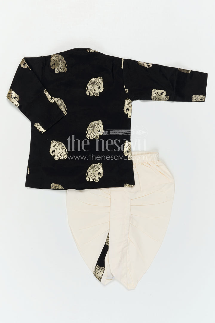 Boys Dhoti Outfit for Temple Ceremonies and Traditional Rituals