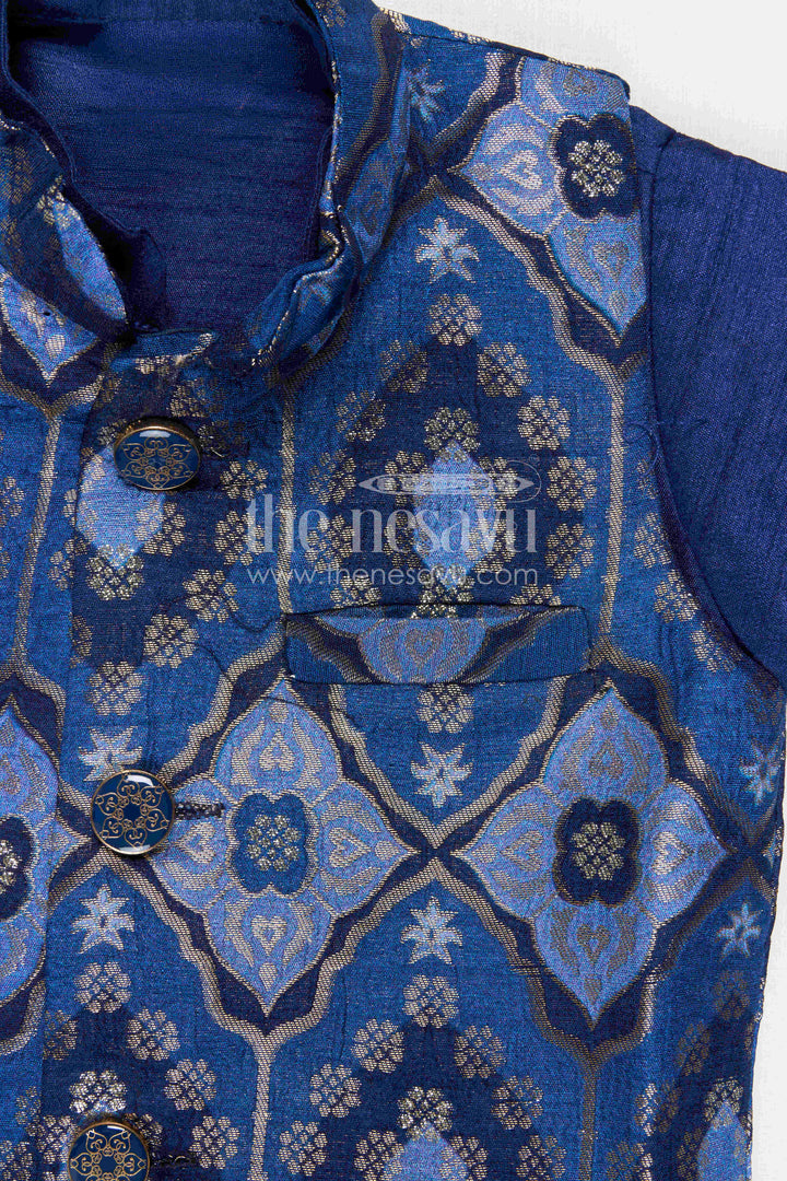 Boys Dhoti Set with Jacket for Traditional Ceremonies and Celebrations