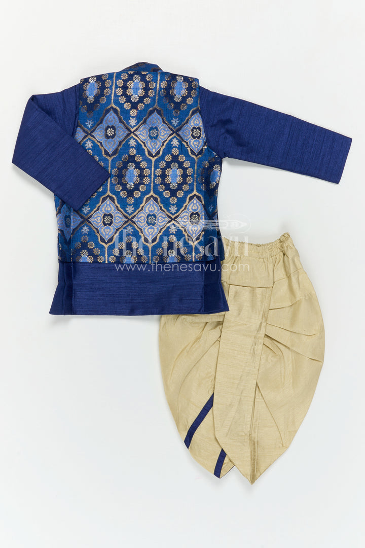 Boys Dhoti Set with Jacket for Traditional Ceremonies and Celebrations