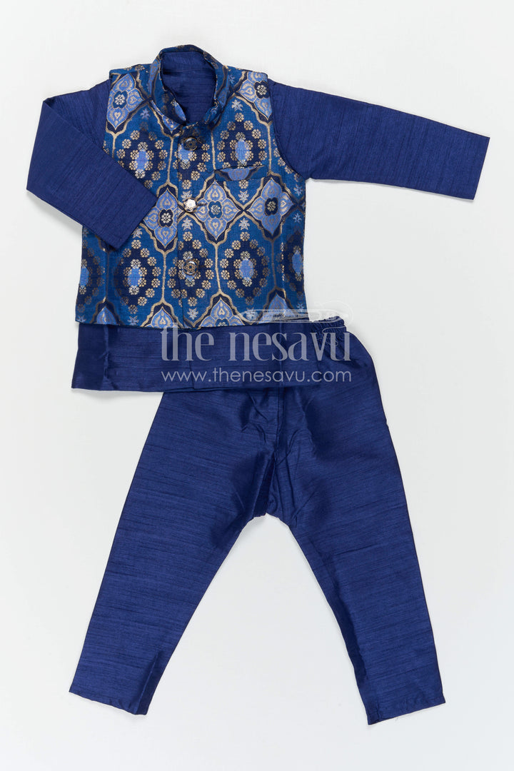 Boys Dhoti Set with Jacket for Traditional Ceremonies and Celebrations