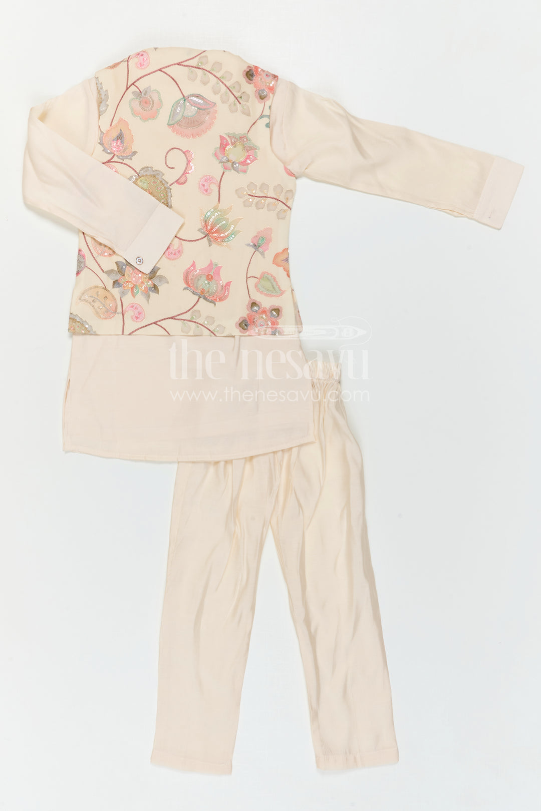 Boys Ethnic Jacket Kurta Set for Celebrations and Family Gatherings