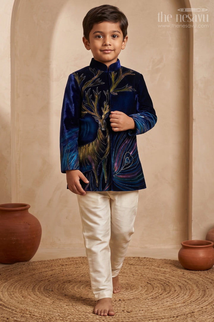 Kids Boys Sherwani Outfit for Receptions and Festive Evenings