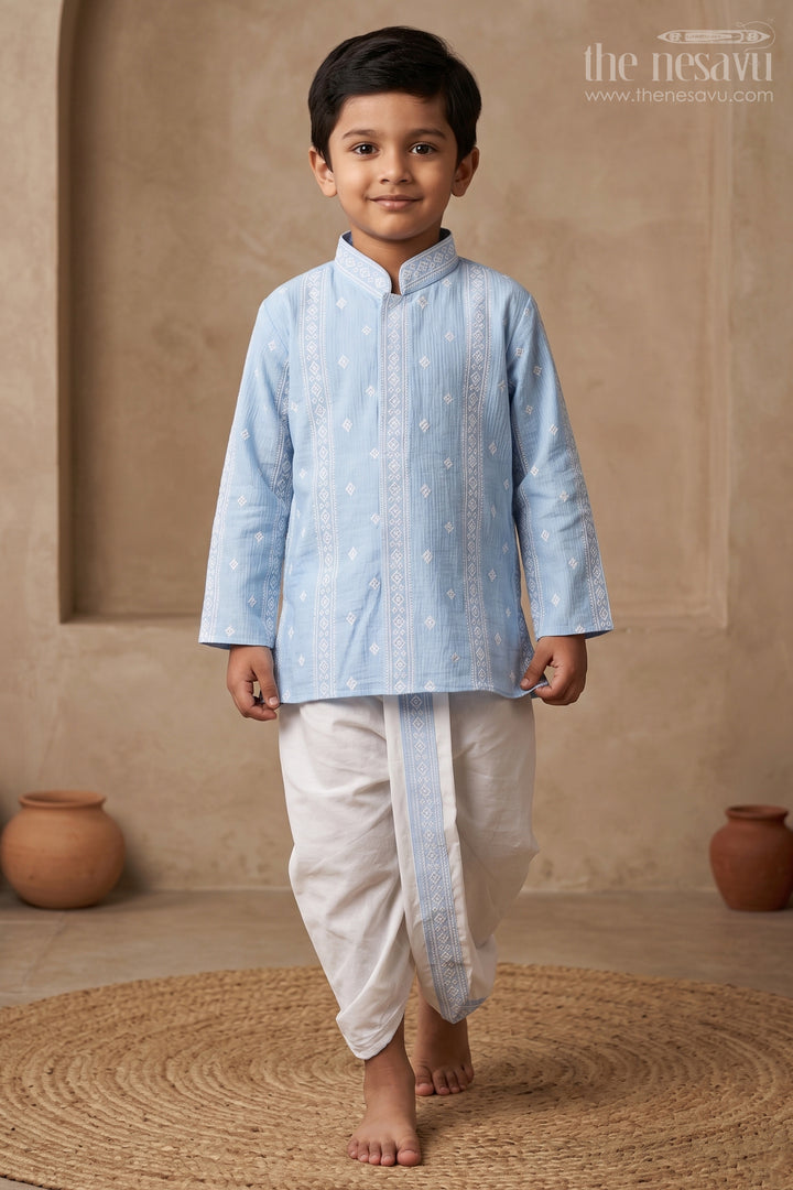 Boys Dhoti Set for Naming Ceremony and Traditional Rituals