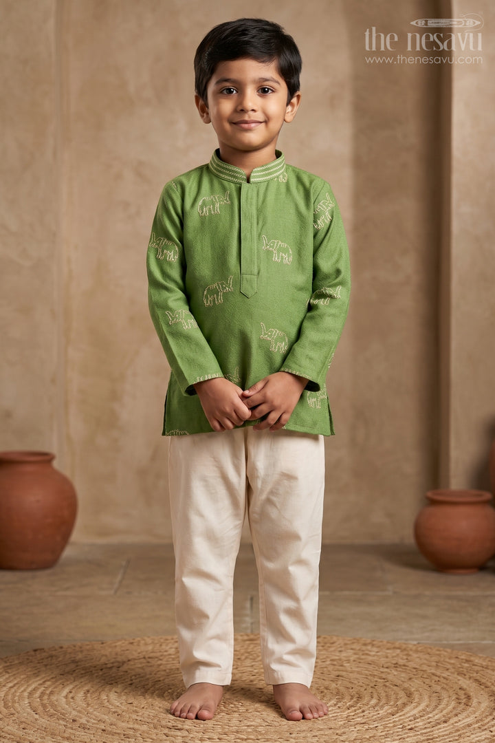 Kids Boys Kurta Set for Ethnic Celebrations and Festive Wear
