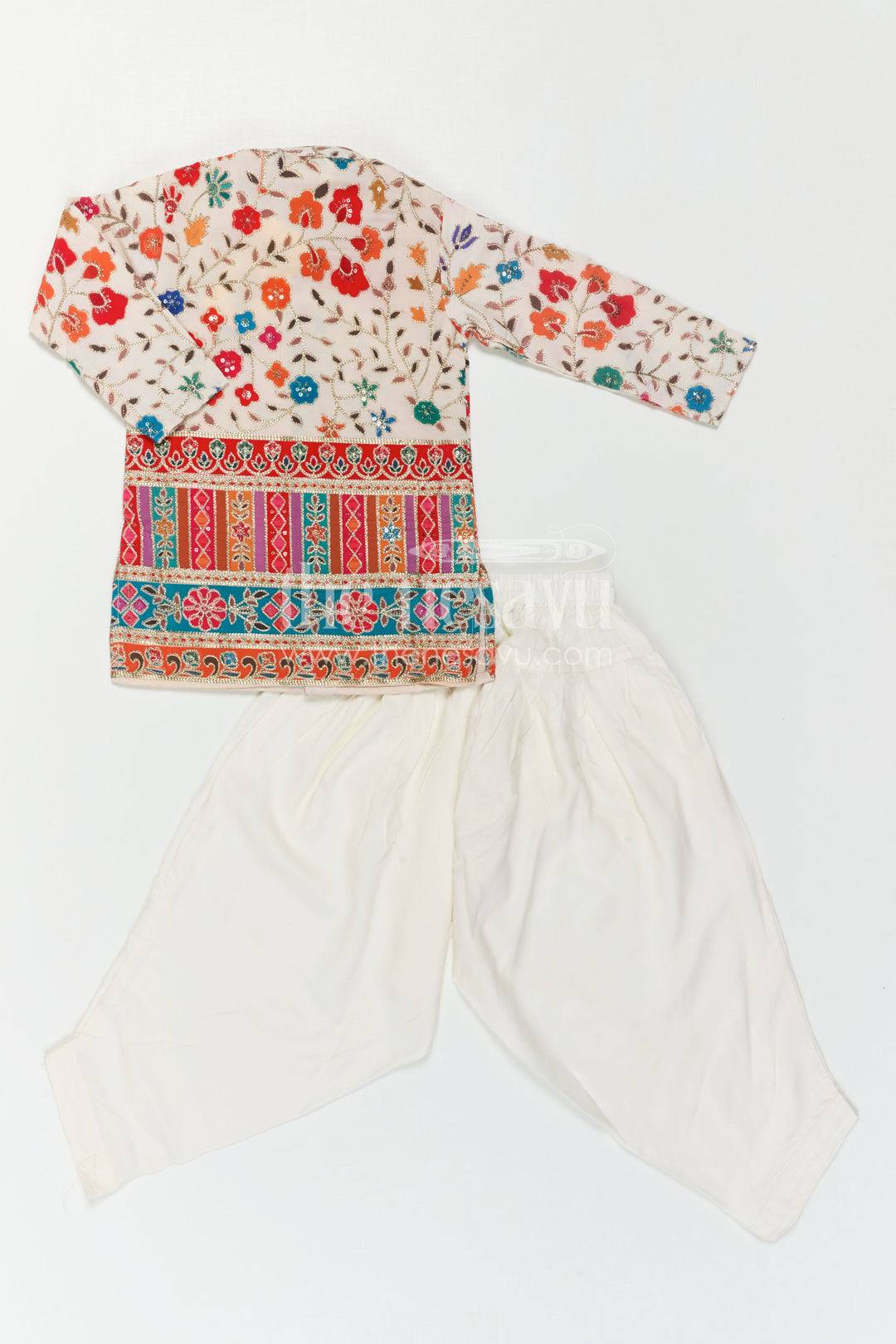 Wedding Wear Kurta Set for Little Boys with Traditional Embroidery