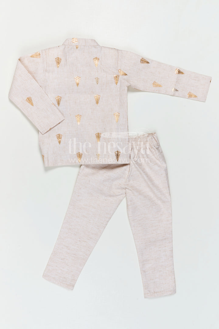Boys Cotton Kurta Set for Festive Days and Casual Celebrations
