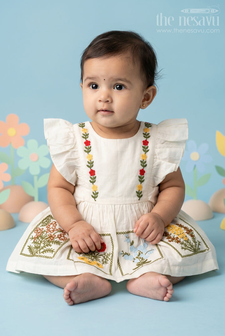 Baby Girl Cotton Frock for Festive Wear and Small Functions