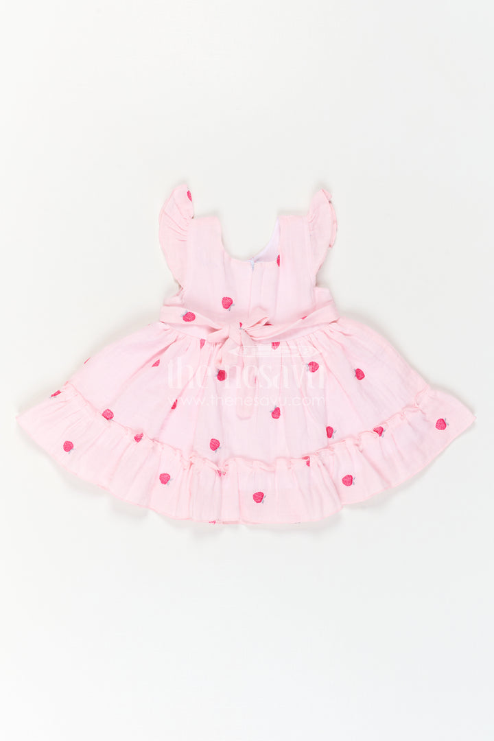 Baby Girl Cotton Frock for Summer Outings and First Birthdays