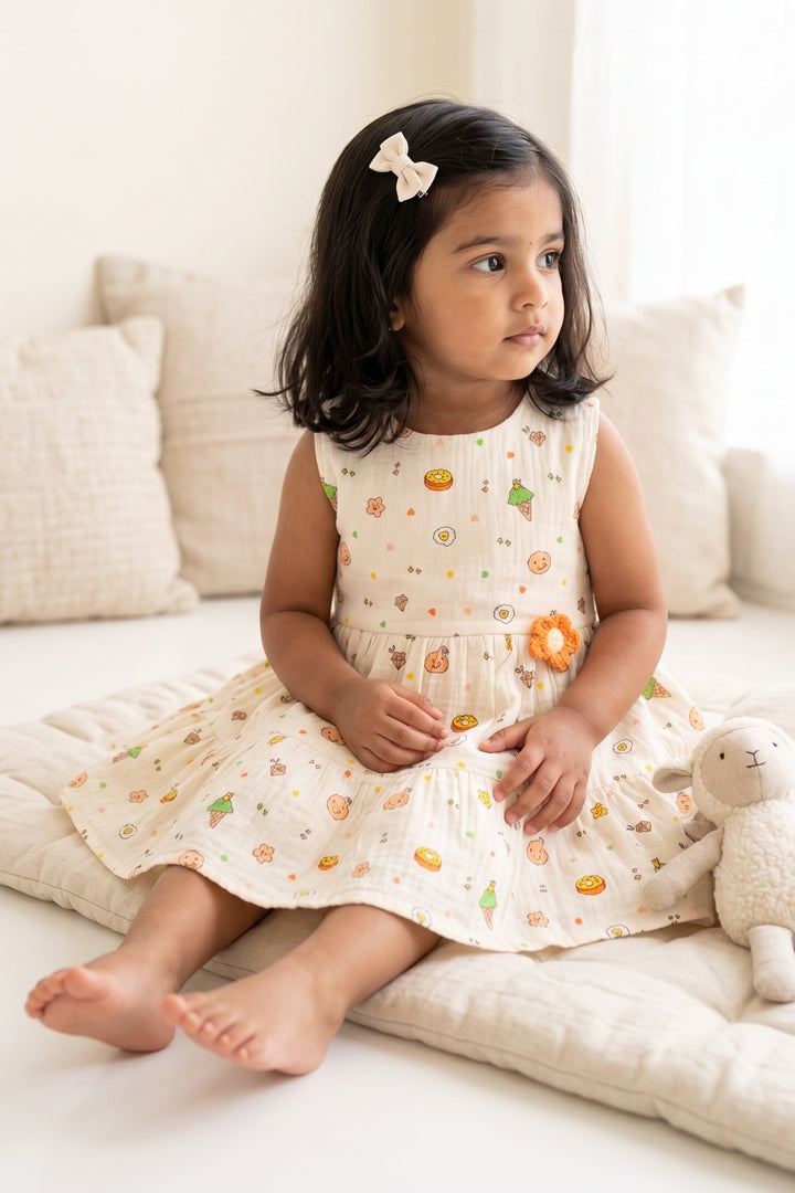 Baby Floral Frock for Cheerful Birthday Outings