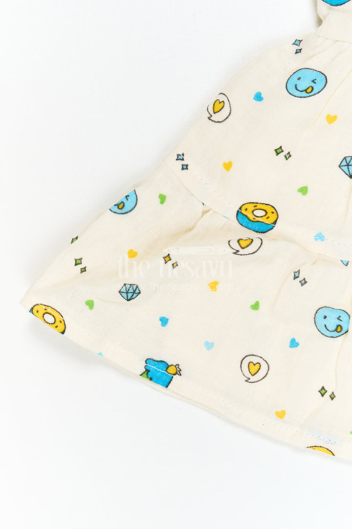 Infant Printed Frock for Family Picnic Days
