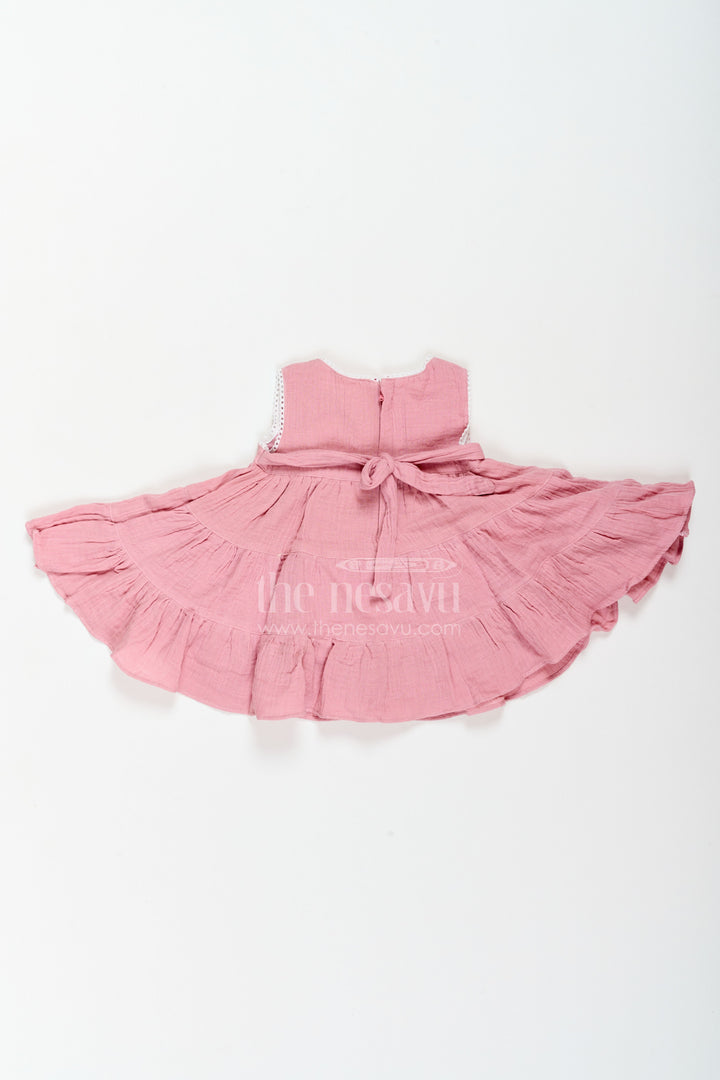 Baby Girl Muslin Frock for Summer Outings Birthdays and Everyday Wear
