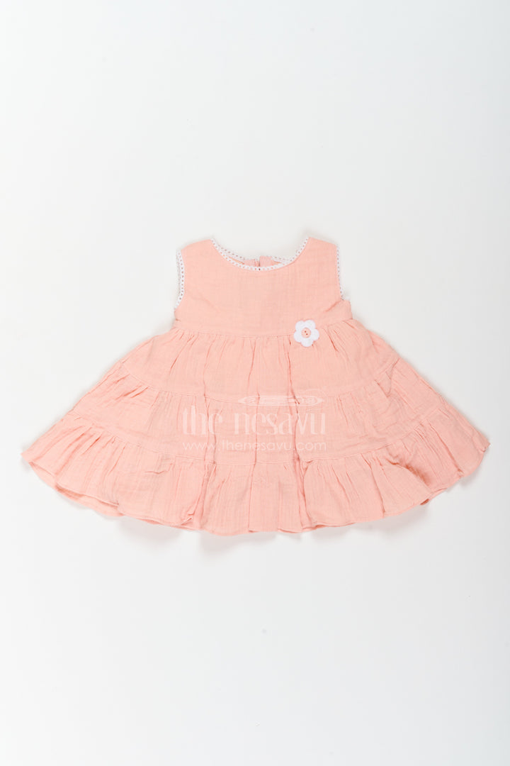 Baby Girl Tiered Muslin Dress for Playdates Photoshoots and Family Outings