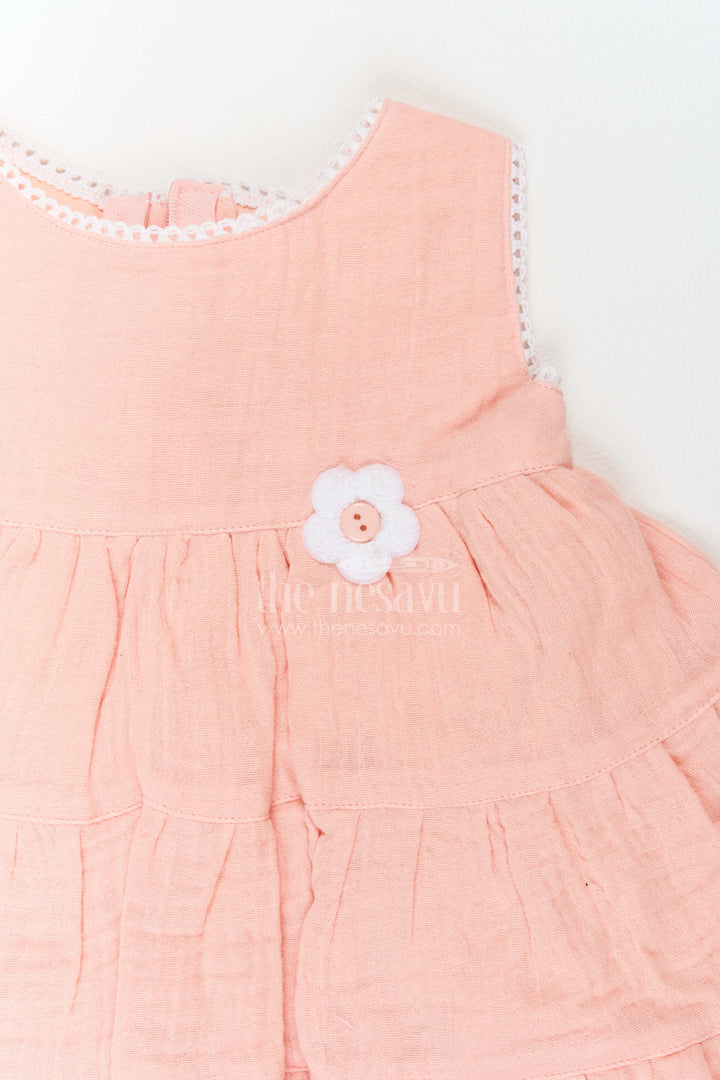 Baby Girl Tiered Muslin Dress for Playdates Photoshoots and Family Outings