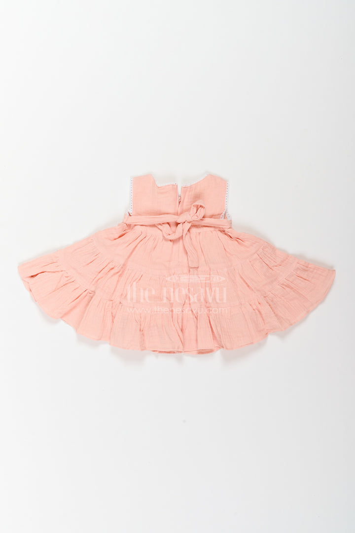 Baby Girl Tiered Muslin Dress for Playdates Photoshoots and Family Outings
