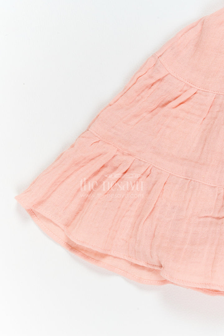 Baby Girl Tiered Muslin Dress for Playdates Photoshoots and Family Outings