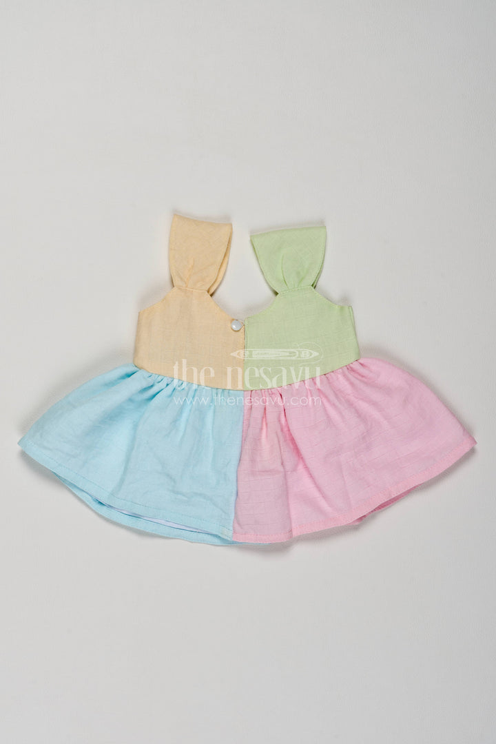 Newborn Baby Dress for Celebrations with Multicolor Designer Detailing