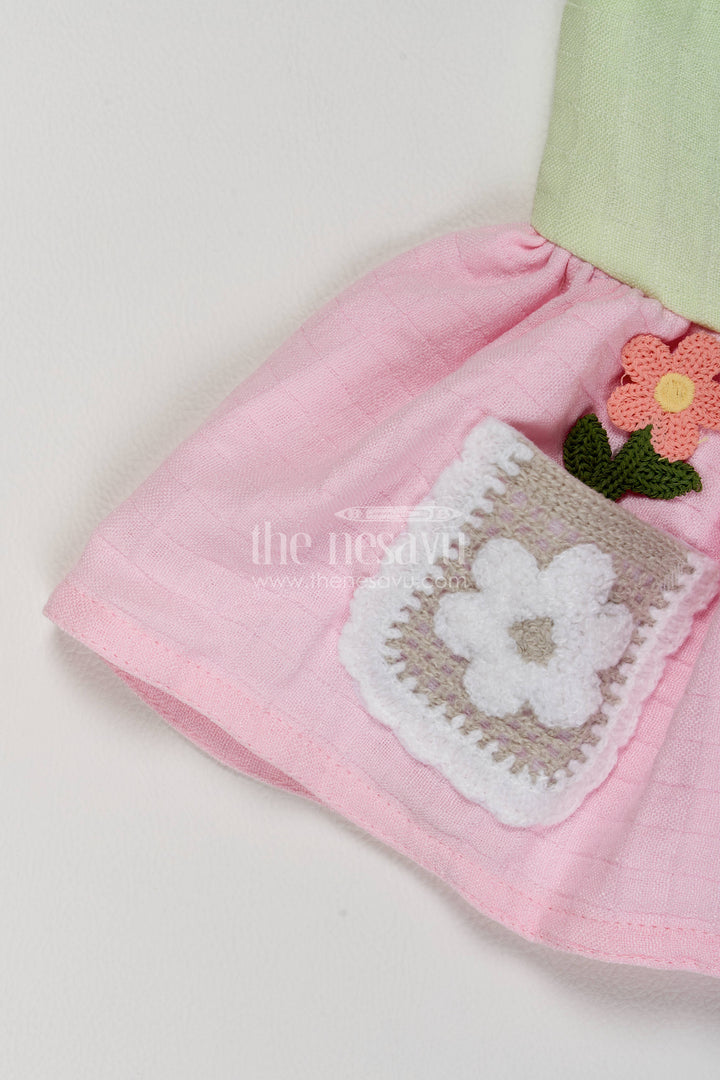 Newborn Baby Dress for Celebrations with Multicolor Designer Detailing