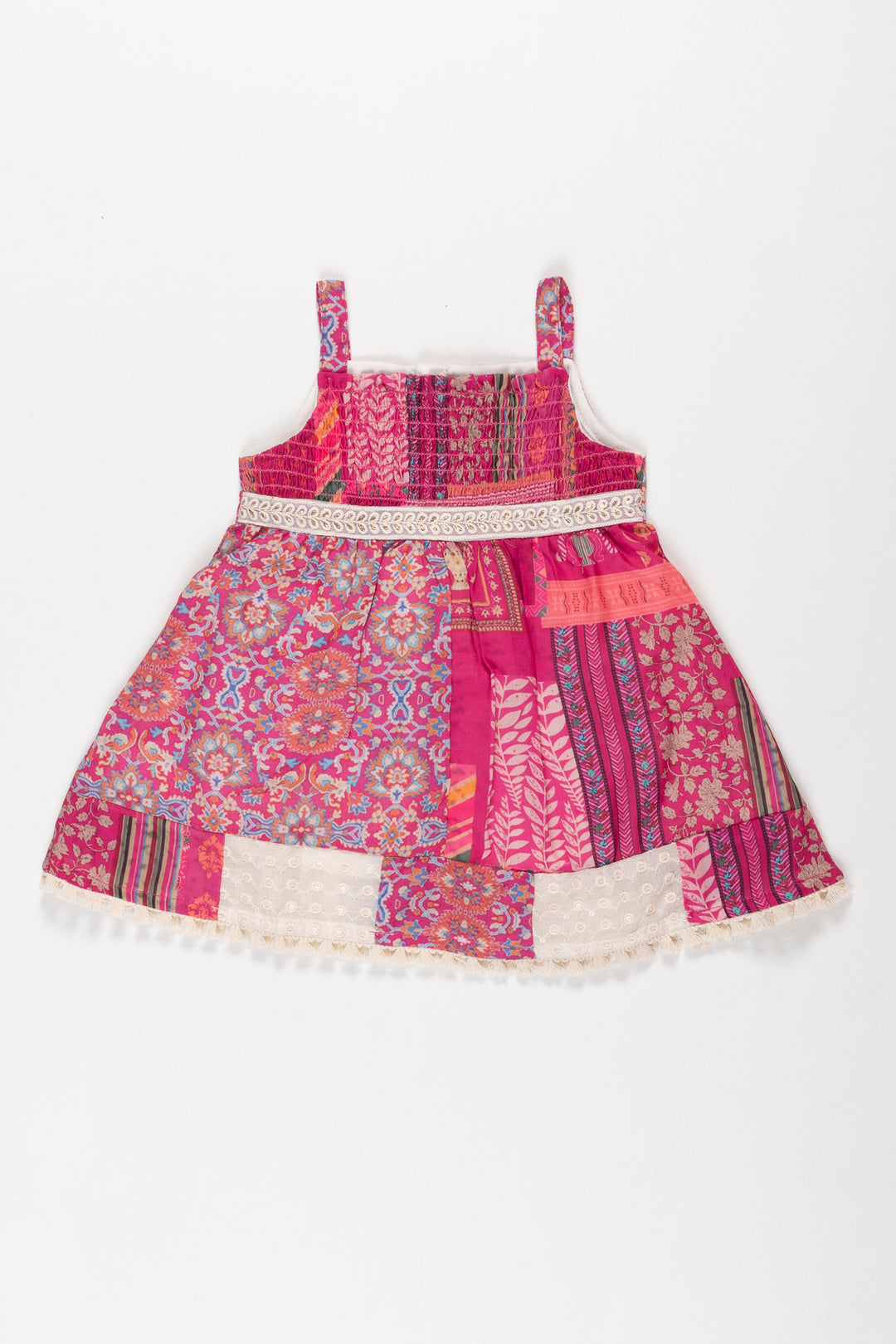 Vibrant Boho-Inspired Floral Cotton Dress for Toddlersplayful & Elegant