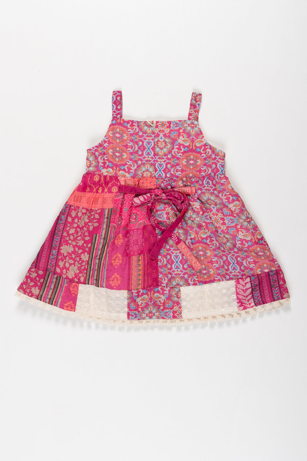 Vibrant Boho-Inspired Floral Cotton Dress for Toddlersplayful & Elegant