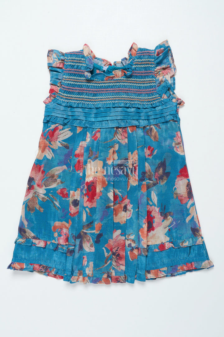Girls Cotton Frock with Digital Print for Casual Outings and Playdates