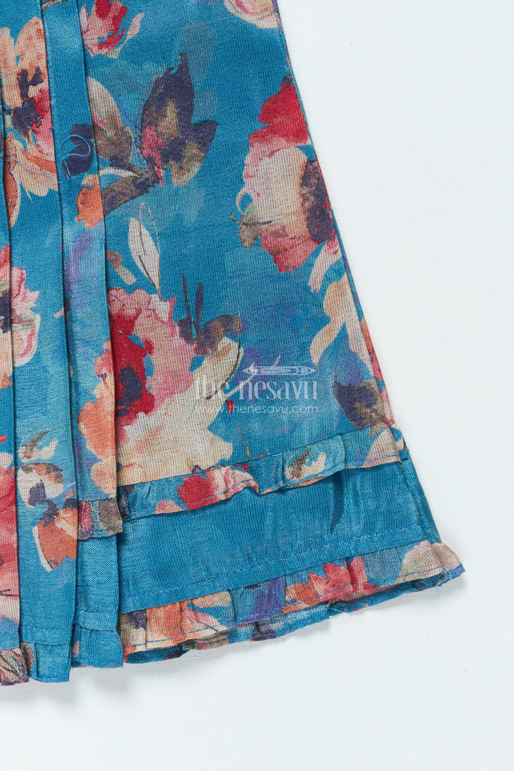 Girls Cotton Frock with Digital Print for Casual Outings and Playdates