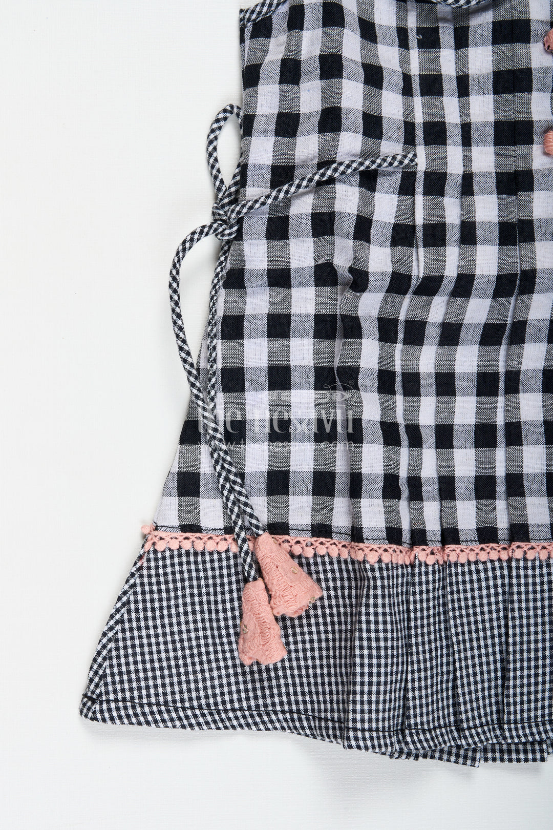 Formal Party Frock For Kids Classic Checkered Style