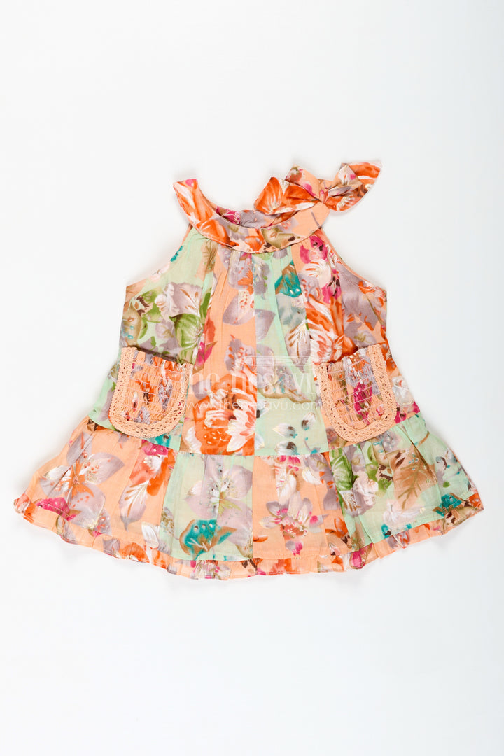 Floral Ruffle Frock For Birthday Girls TwirlReady Dress