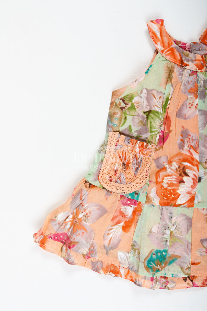 Floral Ruffle Frock For Birthday Girls TwirlReady Dress