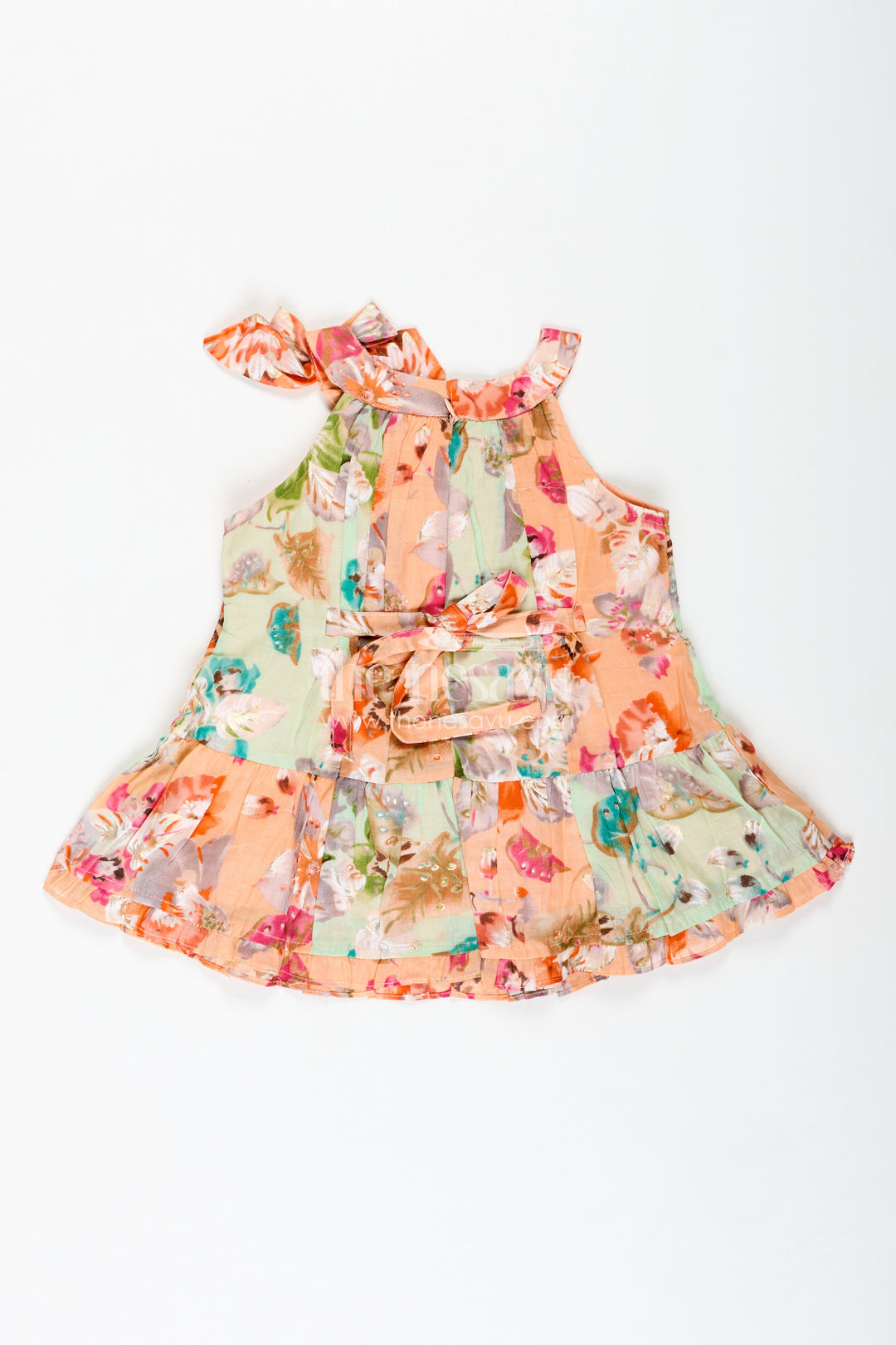 Floral Ruffle Frock For Birthday Girls TwirlReady Dress